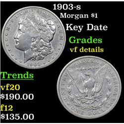 1903-s Morgan Dollar $1 Grades vf details