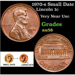 1970-s Small Date Lincoln Cent 1c Grades Choice AU/BU Slider