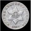 Image 2 : 1853 Three Cent Silver 3cs Grades vf++