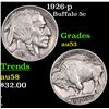 Image 1 : 1926-p Buffalo Nickel 5c Grades Select AU