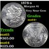 Image 1 : 1878-s Morgan Dollar $1 Grades Choice+ Unc