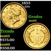 Image 1 : 1853 Gold Dollar $1 Grades Select Unc