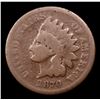 Image 2 : 1870 Indian Cent 1c Grades g+