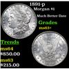 Image 1 : 1891-p Morgan Dollar $1 Grades Select+ Unc