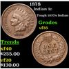 Image 1 : 1878 Indian Cent 1c Grades vf++