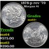 Image 1 : 1878-p rev '79 Morgan Dollar $1 Grades Select+ Unc