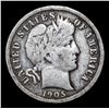 Image 2 : 1905-o Micor 'o' Barber Dime 10c Grades f+