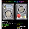 Image 1 : ***Auction Highlight*** PCGS 1889-p Seated Half Dollar 50c Graded vf30 By PCGS (fc)