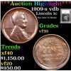 Image 1 : ***Auction Highlight*** 1909-s vdb Lincoln Cent 1c Graded vf++ By USCG (fc)