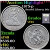 Image 1 : ***Auction Highlight*** 1875-p Twenty Cent Piece 20c Graded vf+ By USCG (fc)