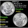 Image 1 : 1902-p Morgan Dollar $1 Grades Choice+ Unc