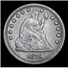 Image 2 : 1876-p Seated Liberty Quarter 25c Grades vf++