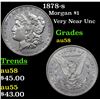 Image 1 : 1878-s Morgan Dollar $1 Grades Choice AU/BU Slider