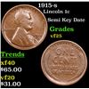 Image 1 : 1915-s Lincoln Cent 1c Grades vf+