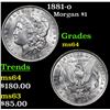 Image 1 : 1881-o Morgan Dollar $1 Grades Choice Unc
