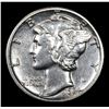 Image 2 : 1934-d Mercury Dime 10c Grades Choice AU/BU Slider