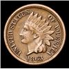 Image 2 : 1863 Indian Cent 1c Grades xf