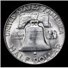 Image 3 : 1954-d Franklin Half Dollar 50c Grades Choice Unc+ FBL