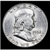 Image 2 : 1952-d Franklin Half Dollar 50c Grades Select Unc FBL