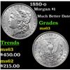 Image 1 : 1880-o Morgan Dollar $1 Grades Select Unc
