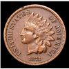 Image 2 : 1873 Closed 3 Indian Cent 1c Grades vf++