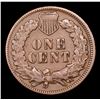 Image 3 : 1873 Closed 3 Indian Cent 1c Grades vf++