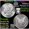 Image 1 : ***Auction Highlight*** 1890-s Morgan Dollar $1 Graded Select Unc+ PL By USCG (fc)