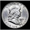 Image 2 : 1951-d Franklin Half Dollar 50c Grades Select Unc+ FBL