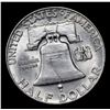 Image 3 : 1951-d Franklin Half Dollar 50c Grades Select Unc+ FBL