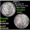 Image 1 : 1897-s Morgan Dollar $1 Grades Select+ Unc