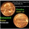 Image 1 : 1982-p Mint Error Capped Die Lincoln Cent 1c Grades Select+ Unc RD
