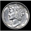 Image 2 : 1937-d Mercury Dime 10c Grades Choice Unc+ FSB