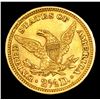 Image 3 : ***Auction Highlight*** 1889-p Gold Liberty Quarter Eagle $2 1/2 Graded Select Unc By USCG (fc)