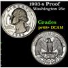 Image 1 : 1993-s Proof Washington Quarter 25c Grades GEM++ Proof Deep Cameo
