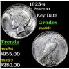 Image 1 : 1925-s Peace Dollar $1 Grades Select+ Unc