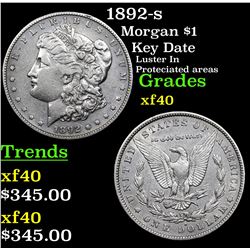 1892-s Morgan Dollar $1 Grades xf