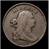 Image 2 : 1808 Draped Bust Half Cent 1/2c Graded vf+ By USCG