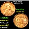 Image 1 : 1909 vdb Lincoln Cent 1c Grades Gem+ Unc RD