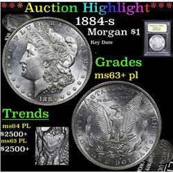 ***Auction Highlight*** 1884-s Morgan Dollar $1 Graded Select Unc+ PL By USCG (fc)