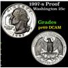 Image 1 : 1997-s Proof Washington Quarter 25c Grades GEM++ Proof Deep Cameo