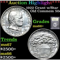 ***Auction Highlight*** 1922 Grant w/Star Old Commem Half Dollar 50c Graded GEM++ Unc By USCG (fc)