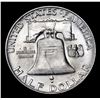 Image 3 : 1953-d Franklin Half Dollar 50c Grades Select Unc+ FBL