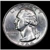 Image 2 : 1944-d Washington Quarter 25c Grades Choice+ Unc