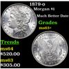 Image 1 : 1879-o Morgan Dollar $1 Grades Select+ Unc