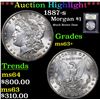 Image 1 : ***Auction Highlight*** 1887-s Morgan Dollar $1 Graded Select+ Unc By USCG (fc)