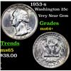 Image 1 : 1953-s Washington Quarter 25c Grades Choice+ Unc