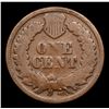 Image 3 : 1869 Indian Cent 1c Grades vg+