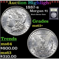 ***Auction Highlight*** 1887-s Morgan Dollar $1 Graded Select+ Unc By USCG (fc)