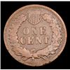 Image 3 : 1873 Closed 3 Indian Cent 1c Grades f+
