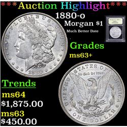 ***Auction Highlight*** 1880-o Morgan Dollar $1 Graded Select+ Unc By USCG (fc)